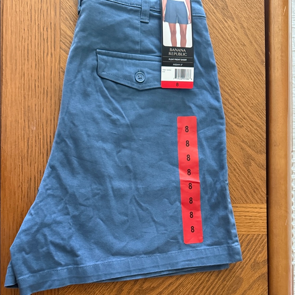 Banana Republic Women's Blue Flat Front Shorts